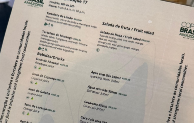 COP30: Preço dos alimentos cai após repercussão negativa na abertura da cúpula dos líderes