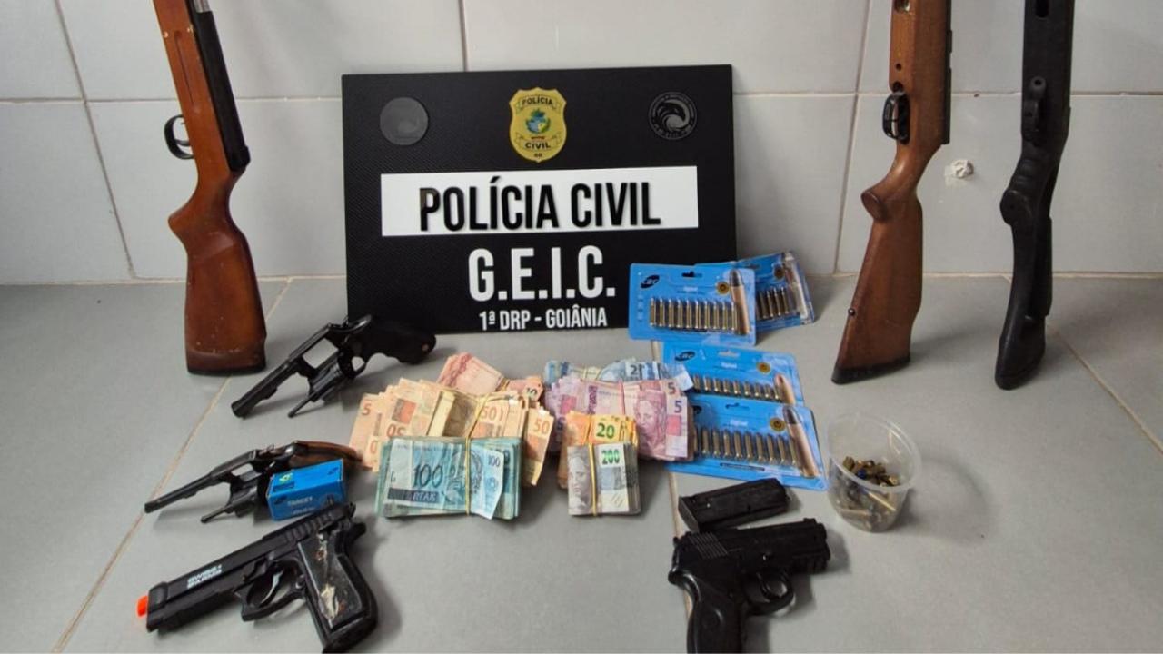 Operação Calibre Zero apreende armas e prende casal em Goiânia