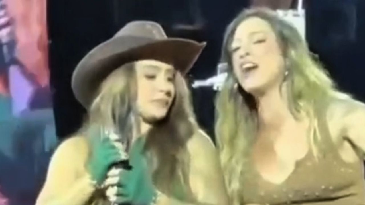 Vídeo: Roupão vira solução para ciúmes de Lauana Prado durante show