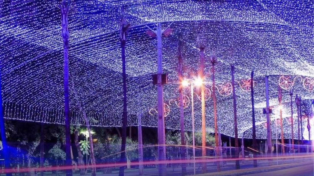 Goiânia ganha 14 praças decoradas com iluminação natalina