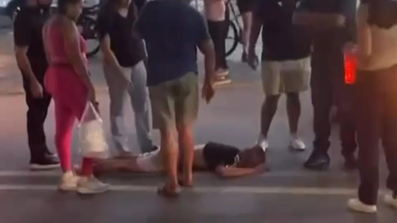 Vídeo: Homem é atropelado ao atravessar avenida fora da faixa no Setor Bueno