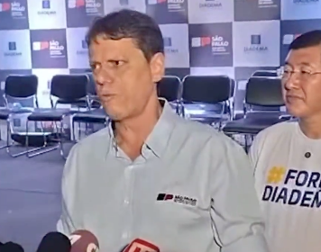 Tarcísio declara apoio a Flávio, mas diz que direita terá mais candidatos em 2026