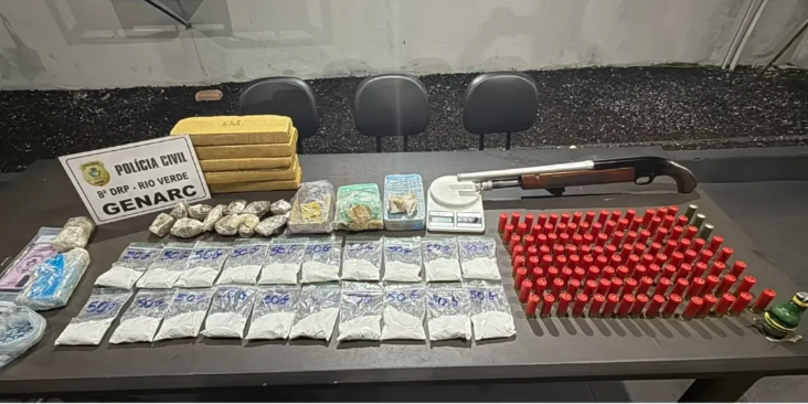 Dupla é presa por tráfico de drogas em Rio Verde