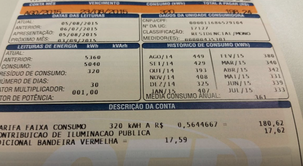 Consumidor pagará menos na conta de luz em janeiro