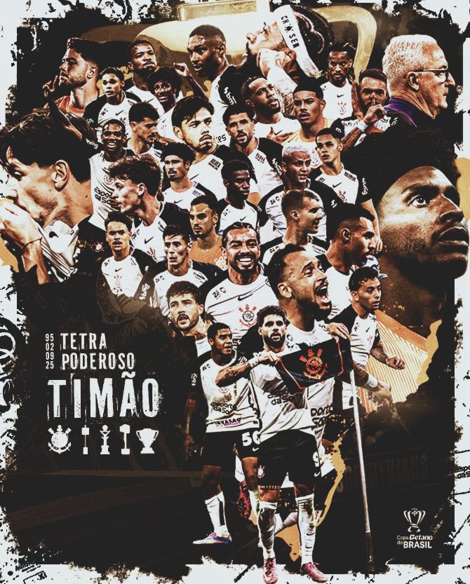 Em final emocionante, Corinthians bate Vasco no Maracanã por 2 a 1 e conquista a Copa do Brasil 2025; premiação ultrapassa R$ 100 milhões