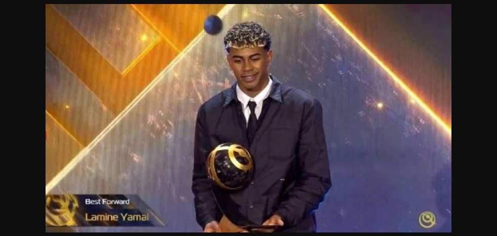 Lamine Yamal brilha com três prêmios no Globe Soccer Awards em Dubai