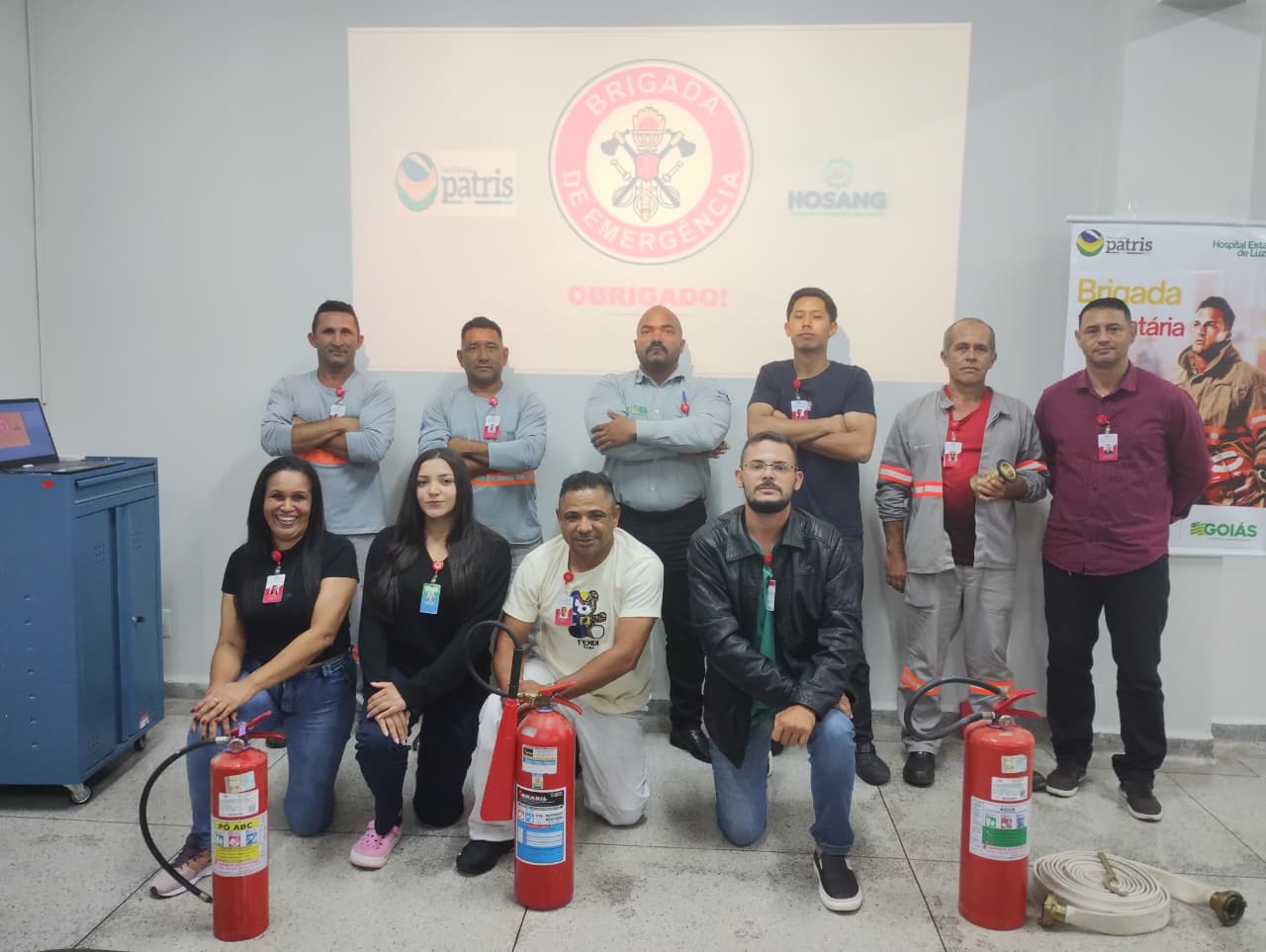 Hospital Estadual de Luziânia promove capacitação da Brigada de Emergência