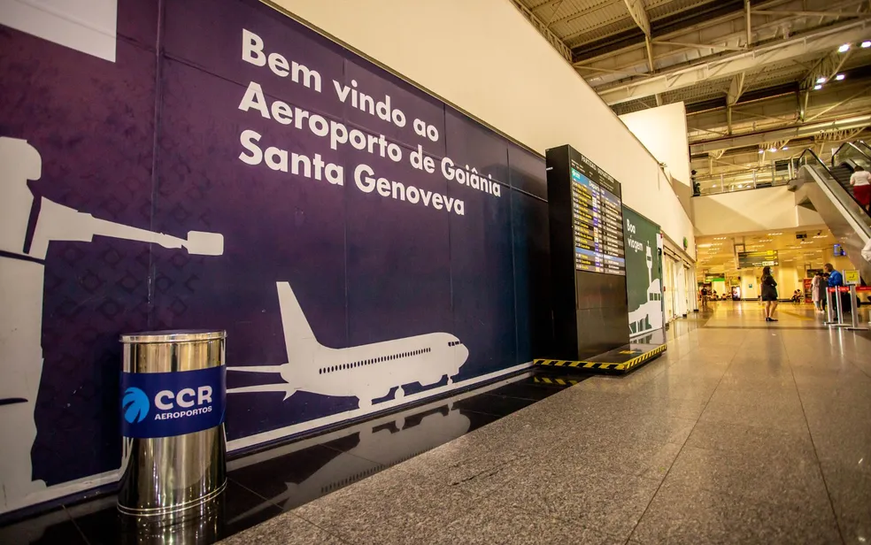 Ventania em São Paulo cancela 16 voos no Aeroporto Santa Genoveva em Goiânia
