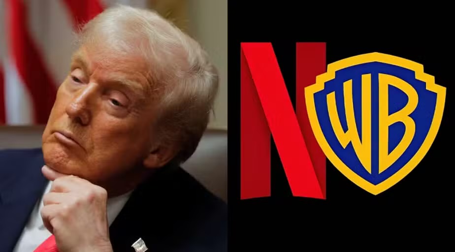 Trump se envolve na aquisição da Warner Bros pela Netflix de 82 bilhões de dólares