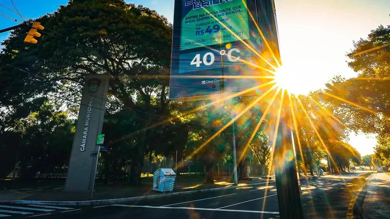 Onda de calor intenso continua em Goiás e permanece até o fim de semana