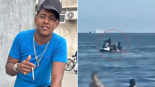 Mãe reconhece filho em assalto com jet ski no litoral de São Paulo