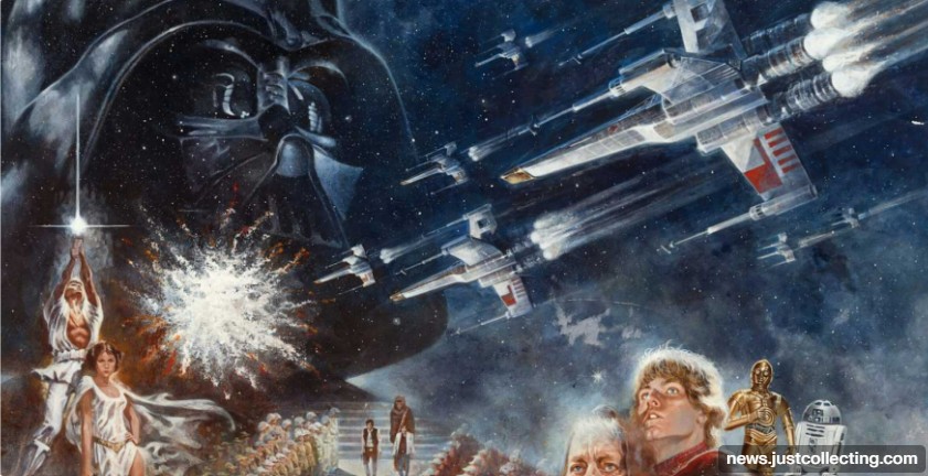 Pintura original de Star Wars bate recorde e é vendida por US$ 3,9 milhões em leilão