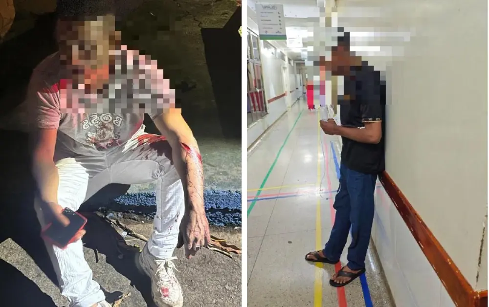 Discussão por celular termina em ataque com facão e deixa dois feridos em Aparecida de Goiânia