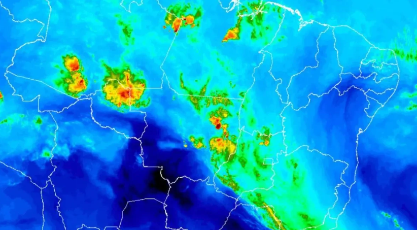 Corredor de umidade da Amazônia eleva risco de chuvas fortes em Goiás