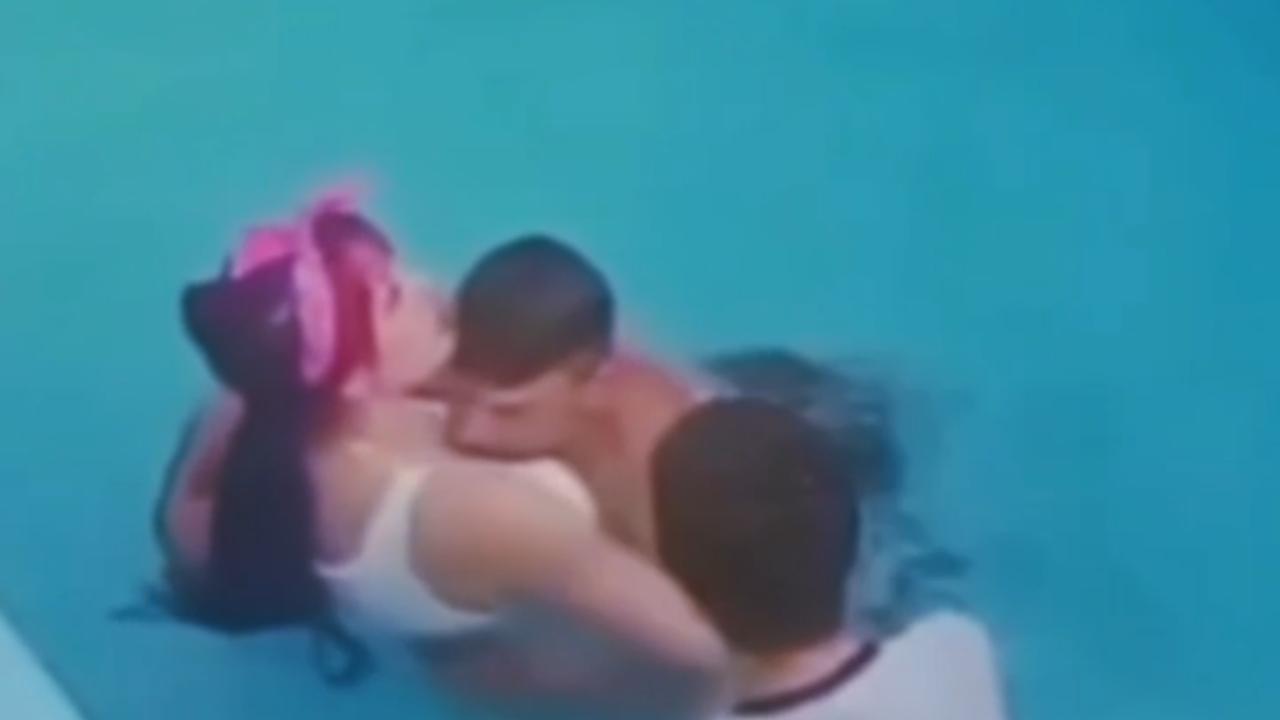 Vídeo: homem se afoga em piscina após bater cabeça e é salvo pela esposa