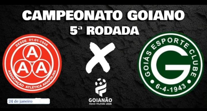 Anapolina e Goiás se enfrentam em confronto direto pelo Campeonato Goiano 2026