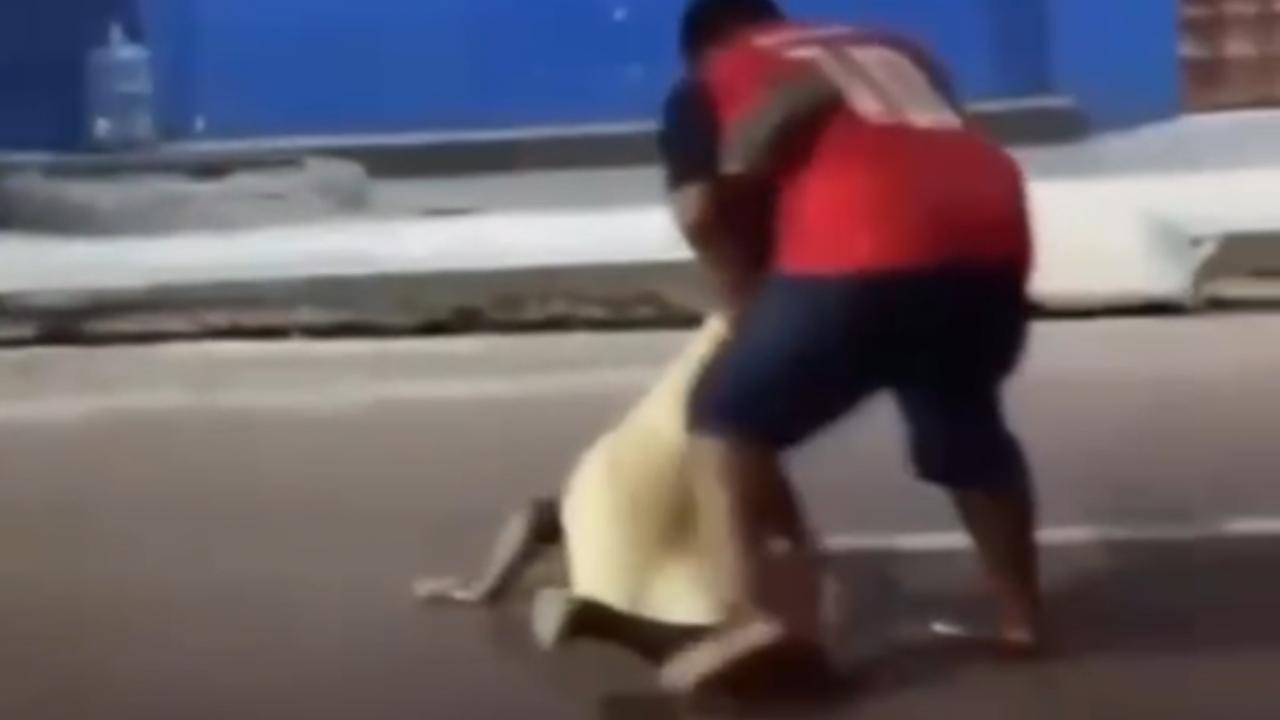 Vídeo: Briga familiar termina em ataque de facão e dois detidos