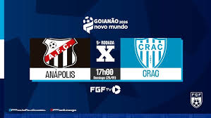 AO VIVO: Anápolis x Crac pelo Goianão 2026