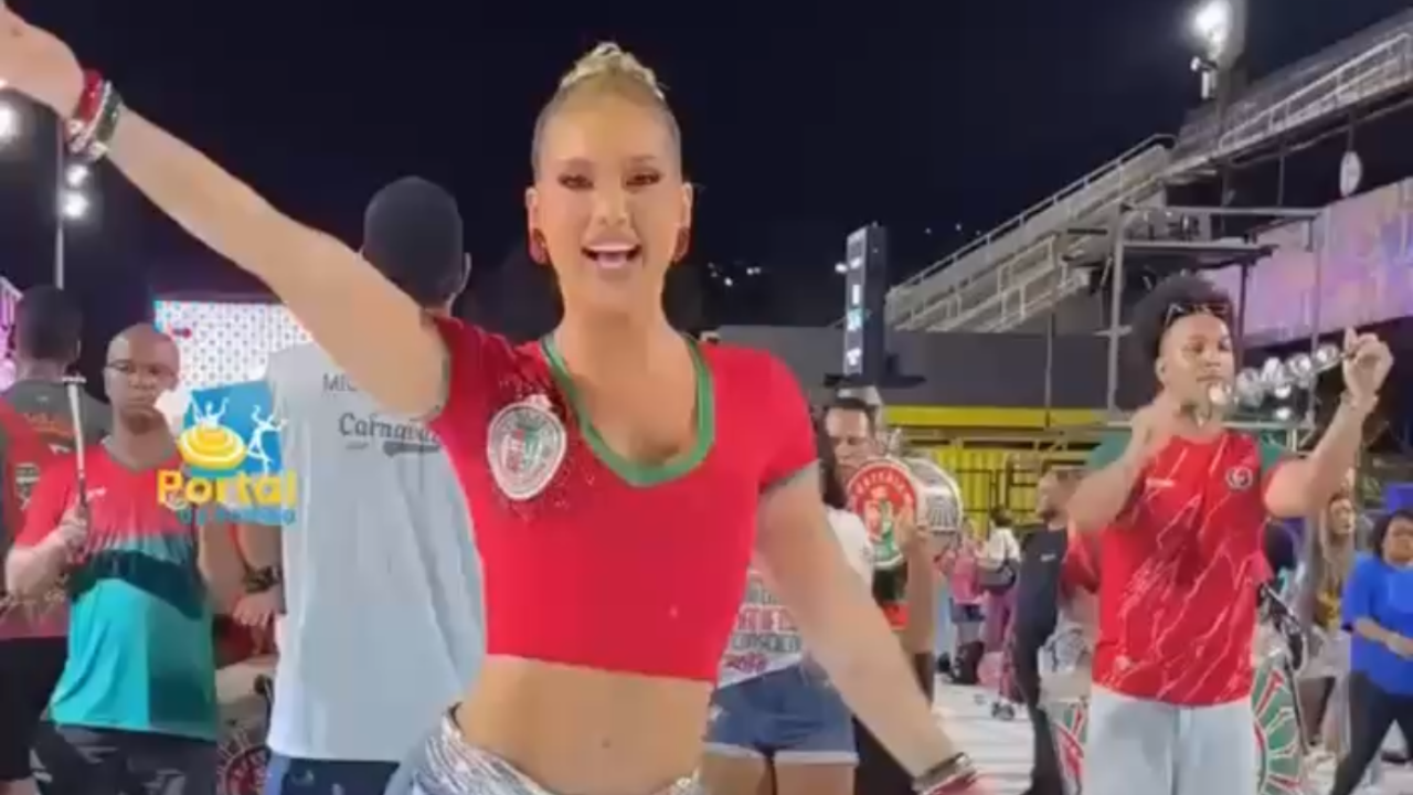Vídeo: Virginia Fonseca participa de novo ensaio da Grande Rio na Sapucaí