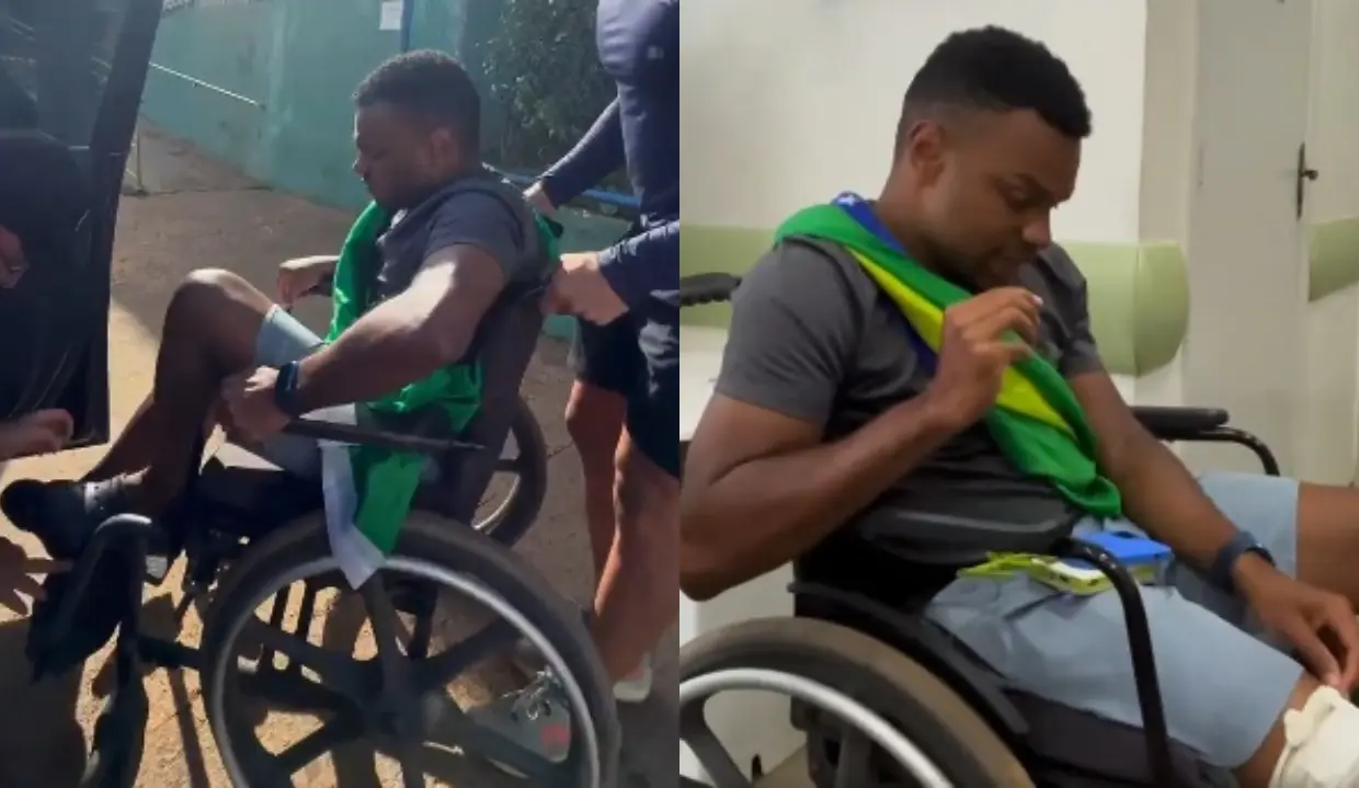 Fernando Holiday interrompe caminhada com Nikolas após sentir fortes dores no joelho