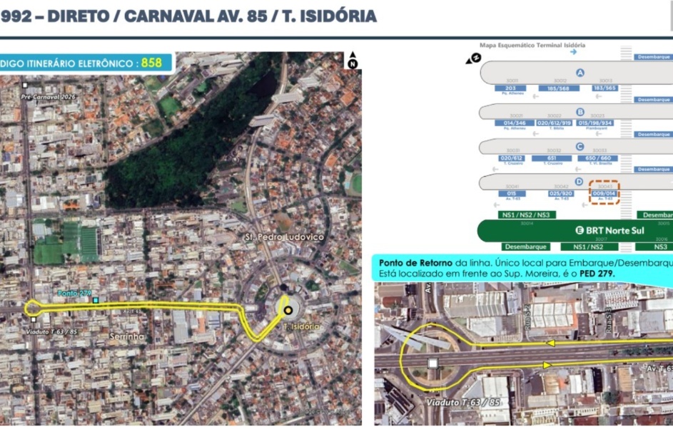 Saiba como utilizar as linhas de ônibus disponibilizadas para o pré-carnaval 2026 em Goiânia