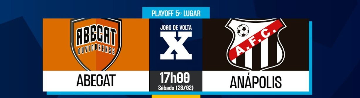 AO VIVO: Abecat x Anápolis playoff de 5º a 8º colocado do Goianão 2026
