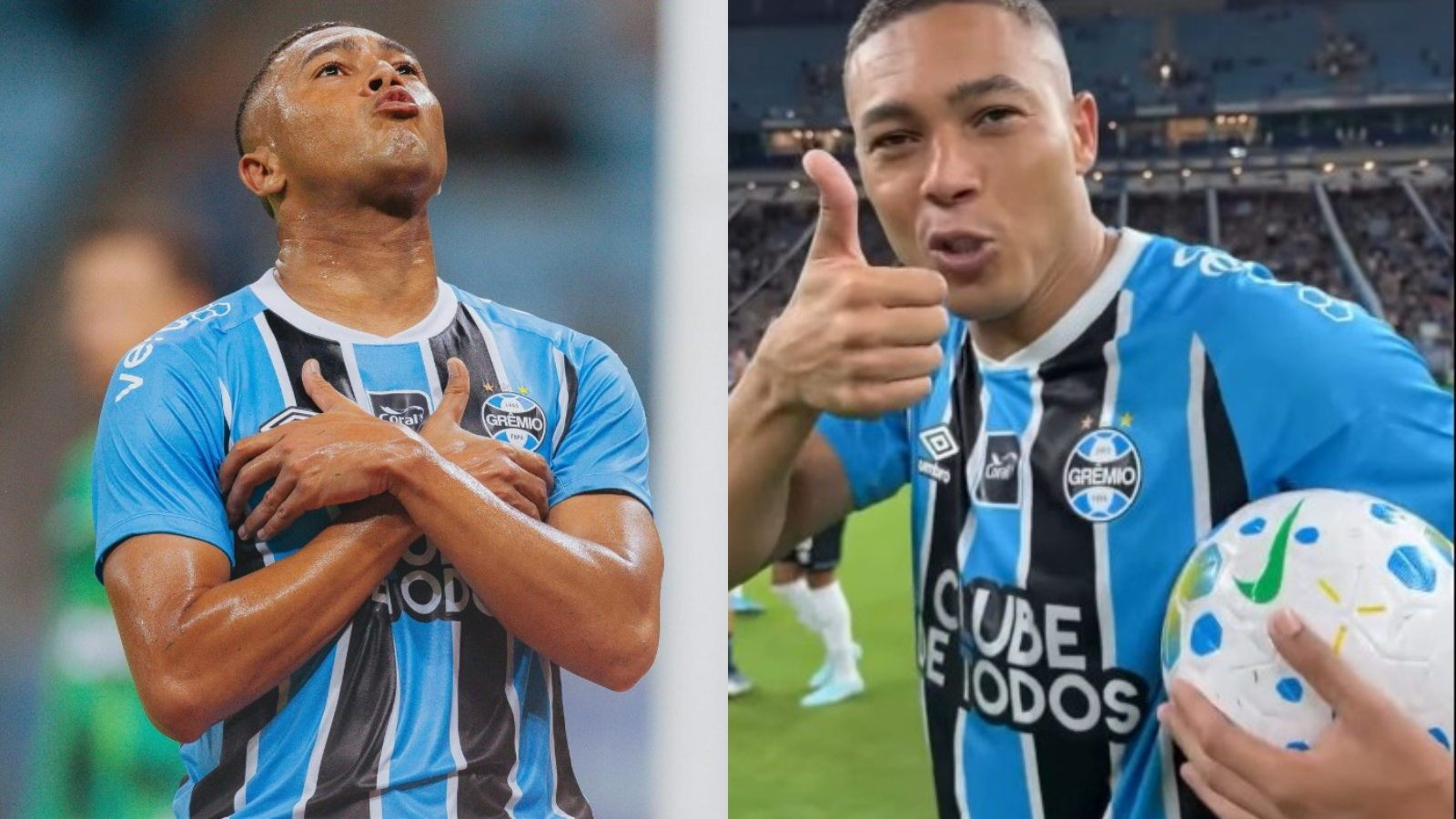Carlos Vinícius do Grêmio vira rei dos hat-tricks no futebol brasileiro. "E aí Ancelotti?"