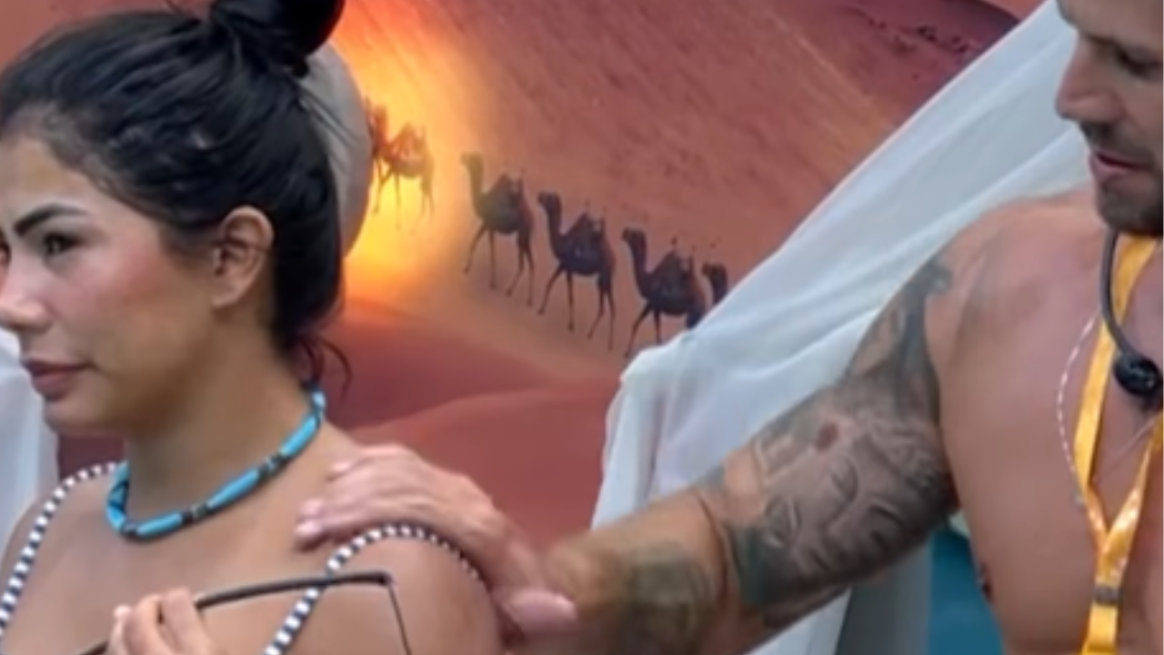 Vídeo: Jonas aplica protetor em Marciele e comentário de Maxiane repercute