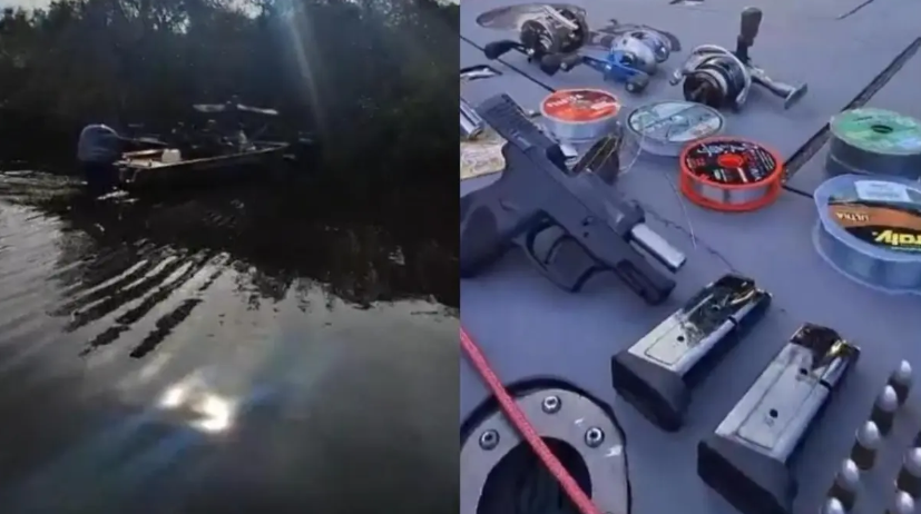 Trio é preso com armas e lancha às vésperas do fim da piracema em Aruanã