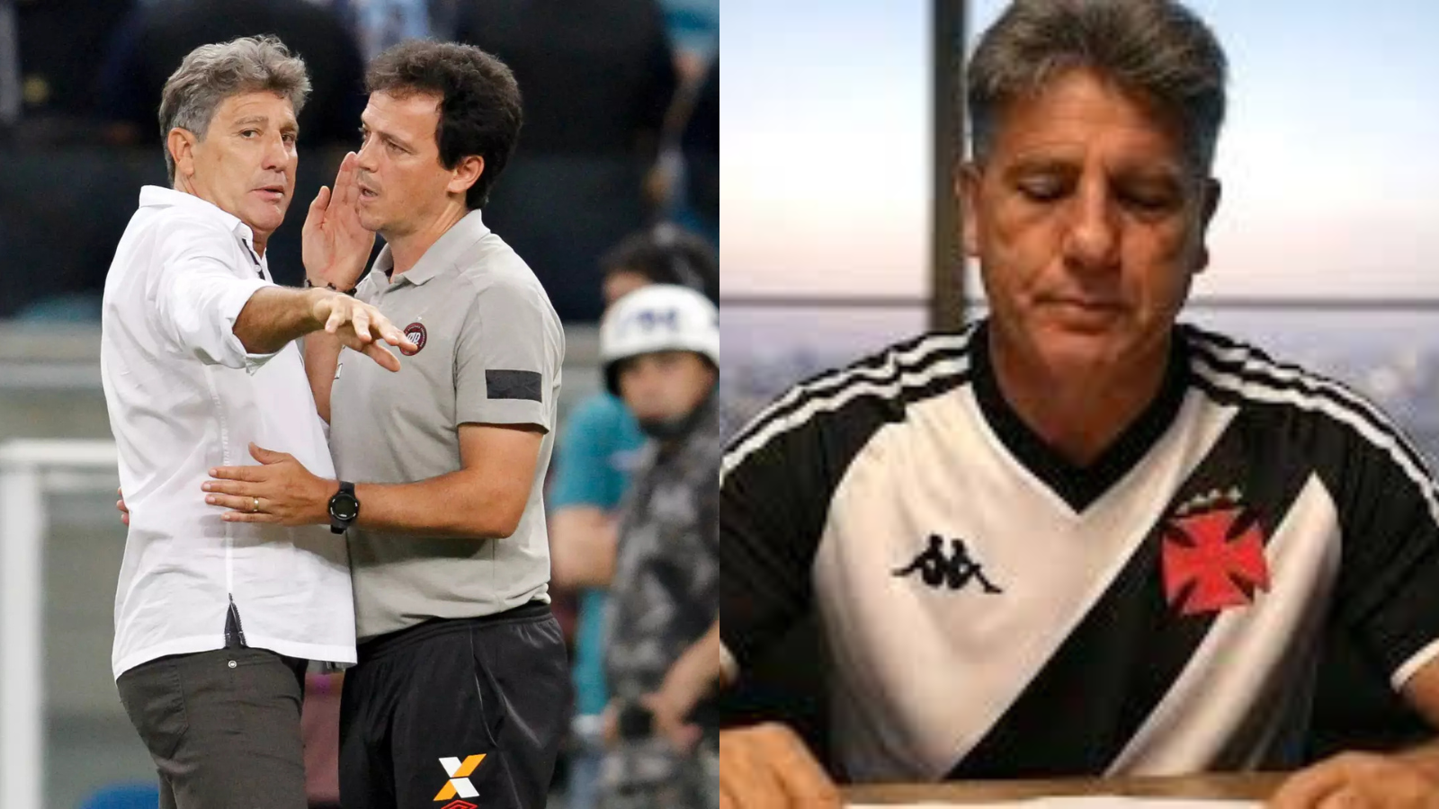 O Vasco busca Renato Gaúcho para ser o substituto de Fernando Diniz como técnico
