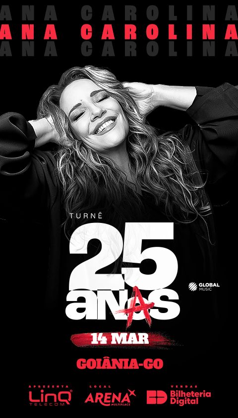 Ana Carolina chega a Goiânia com a turnê “25 Anas”