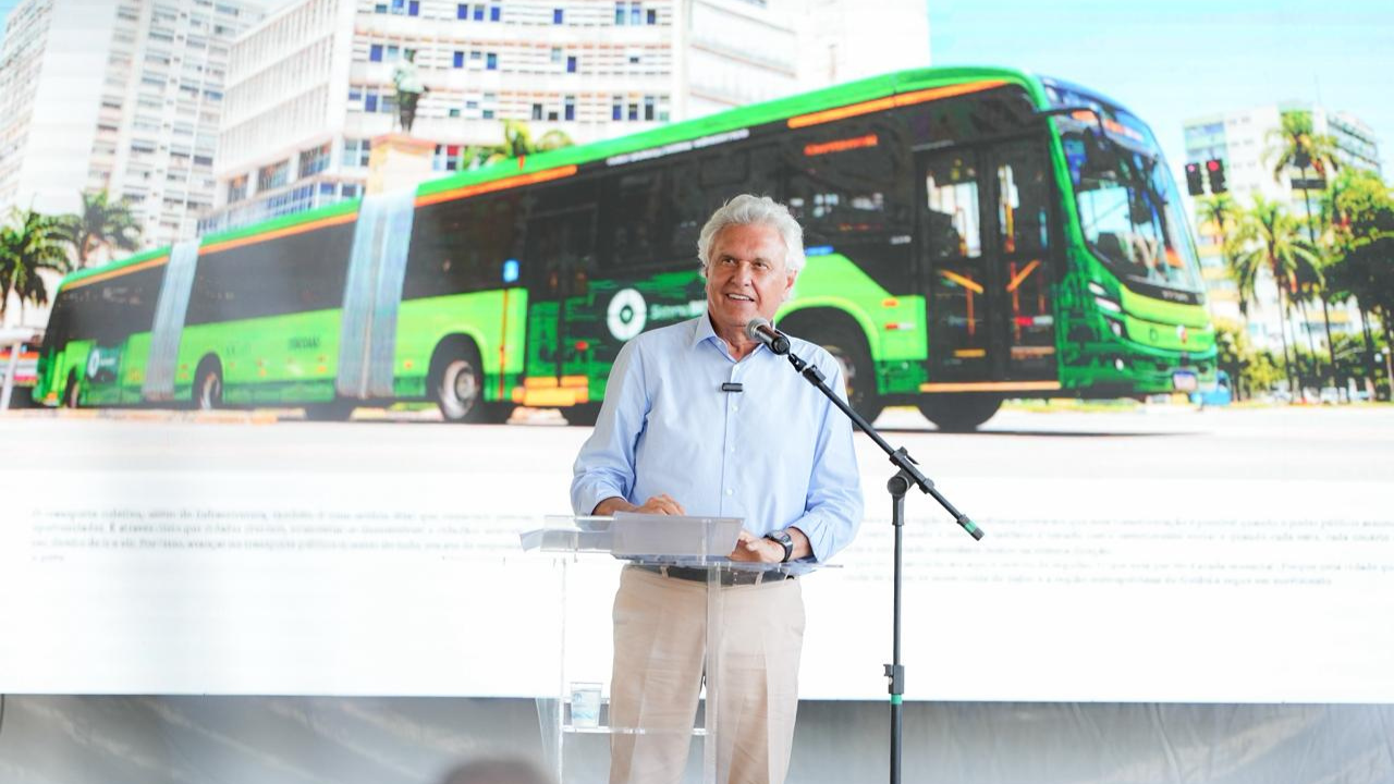 Caiado entrega novo Terminal Padre Pelágio e primeiros ônibus a biometano do Brasil