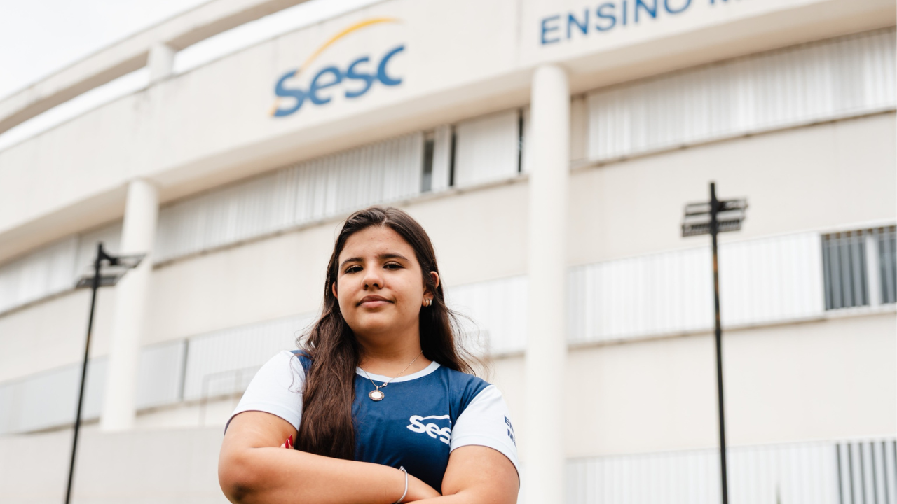 Aluna do Sesc Cidadania é selecionada para etapa internacional da Olimpíada Brasileira de Química