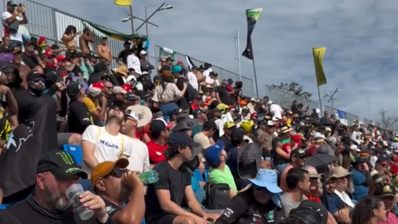 Vídeo: Arquibancada do MotoGP fica lotada em Goiânia neste sábado (21/03)