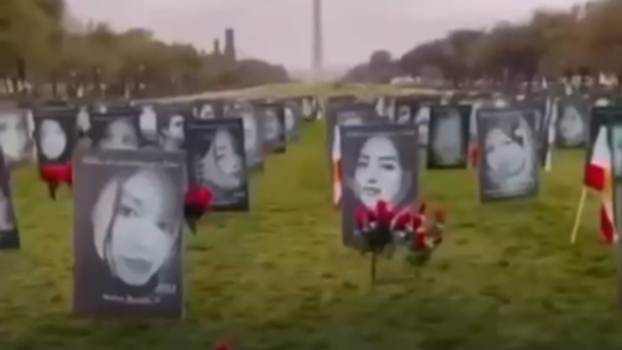 Memorial em homenagem a mulheres Iranianas vítimas do regime volta a repercutir em meio a tensões; assista ao vídeo