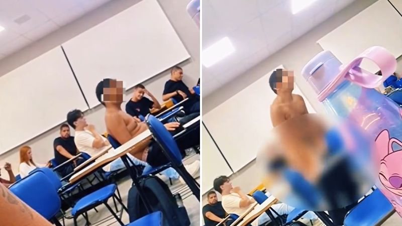 Estudante de Direito comete ato obsceno em sala de aula e causa constrangimento após discutir com professora