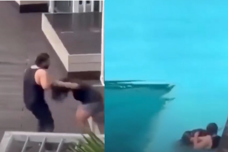 Lua de mel termina em tentativa de feminicídio após homem tentar afogar esposa em piscina de hotel