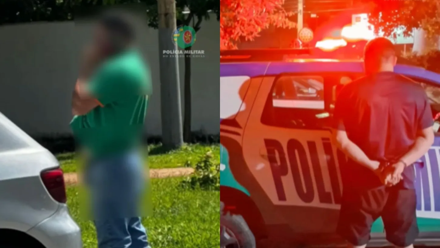 Homem é preso após ser flagrado expondo partes íntimas em frente a colégio em Aparecida de Goiânia