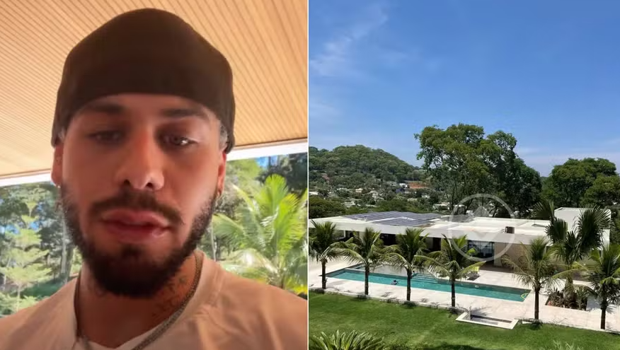 Vídeo: Casa de luxo de Zé Felipe passa a ser ofertada por R$ 27 milhões no Aldeia do Vale