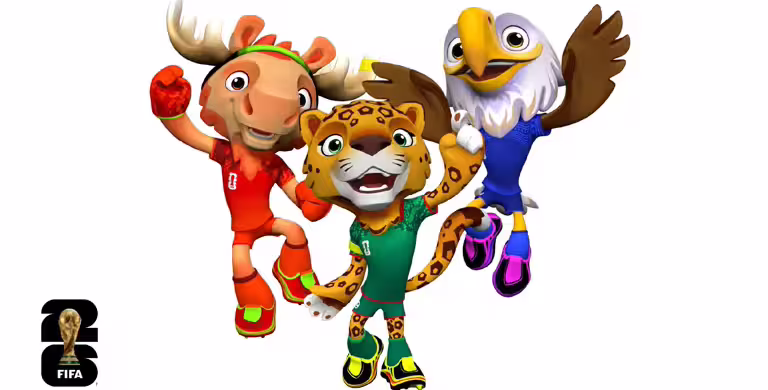 Faltam 45 dias: Mascotes da Copa do Mundo de 2026 são revelados