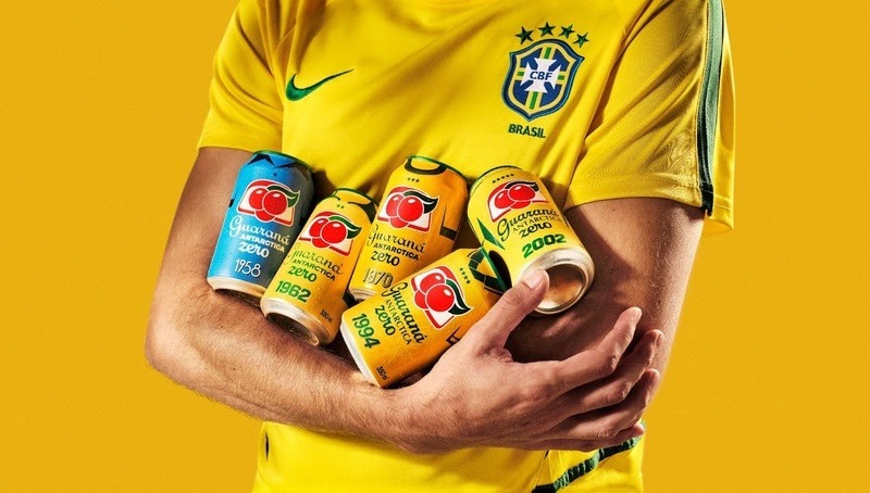 Guaraná Antarctica lança latas colecionáveis inspiradas nos mantos da Seleção