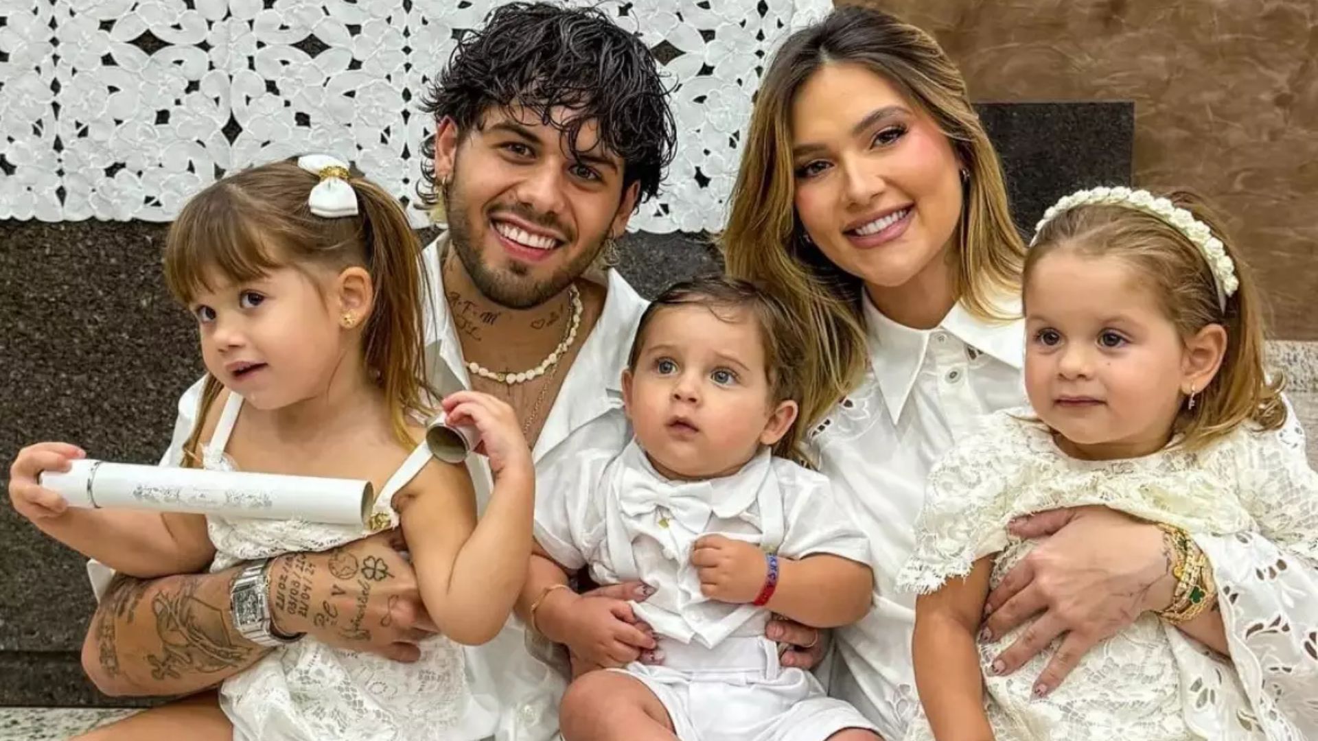 Zé Felipe celebra retorno dos filhos após notificação do Conselho Tutelar sobre frequência escolar