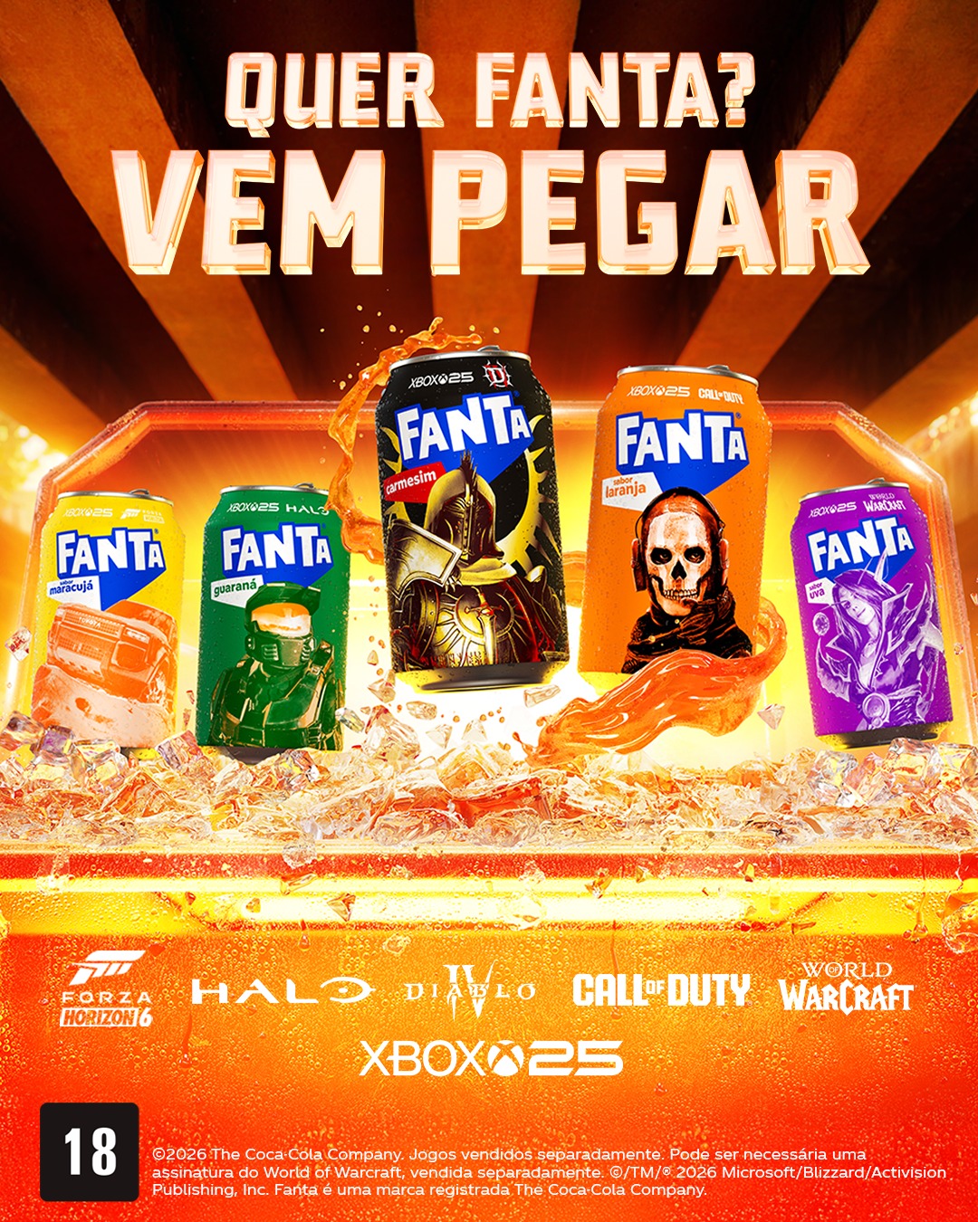 Fanta e Xbox se unem para desafio global de gaming "Quer fanta? Vem Pegar!"