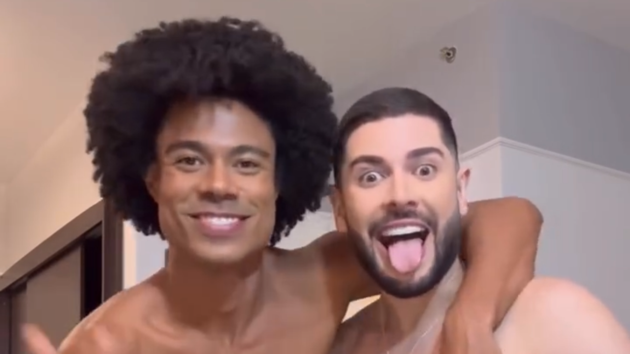 Breno e Marcelo reacendem romance com vídeo ‘arrume-se comigo’; veja vídeo