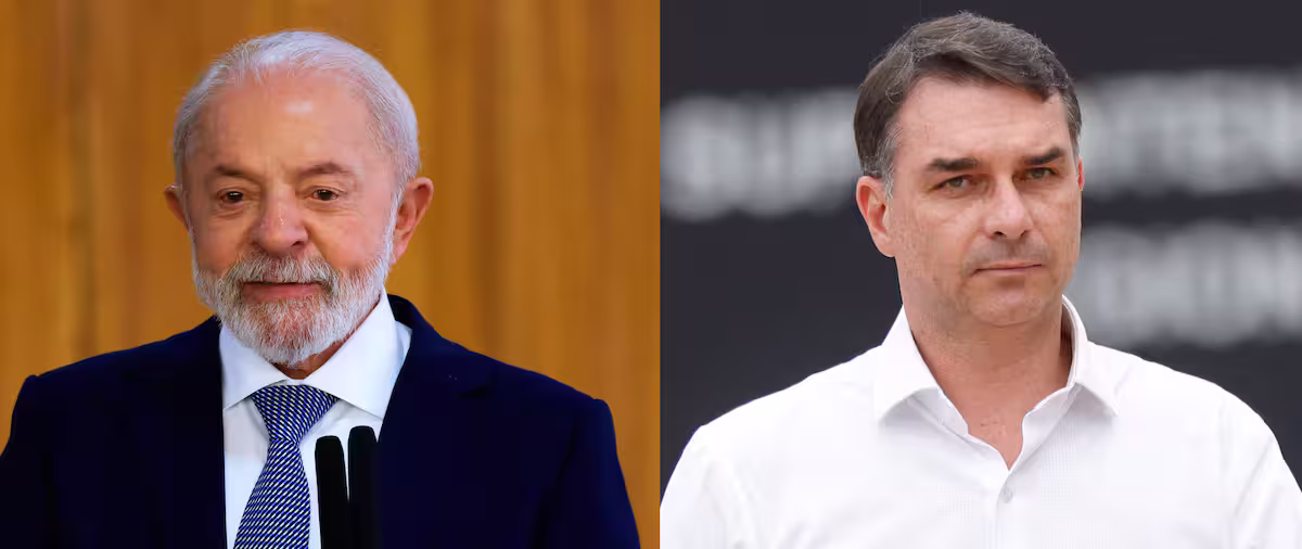 Pesquisa mostra Lula liderando disputa contra Flávio Bolsonaro no 1º e 2º turnos
