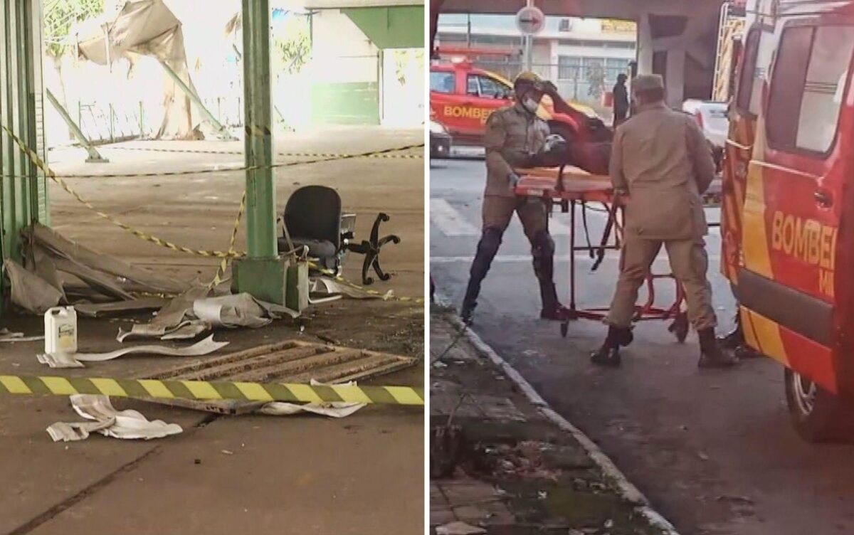 Veja incêndio em banheiro de mercado que matou mulher em Goiânia