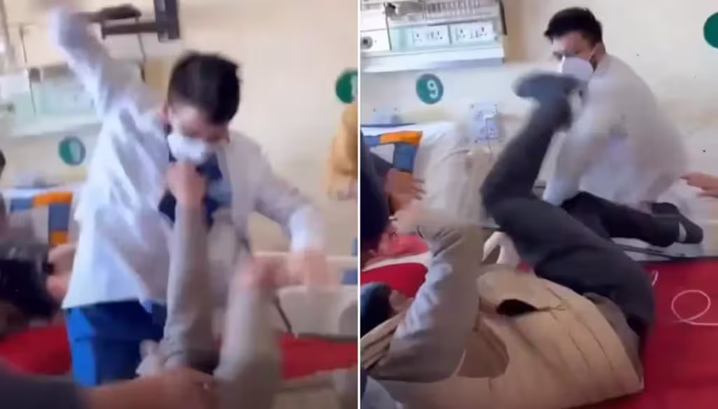 Vídeo: Médico é filmado ao agredir paciente em hospital