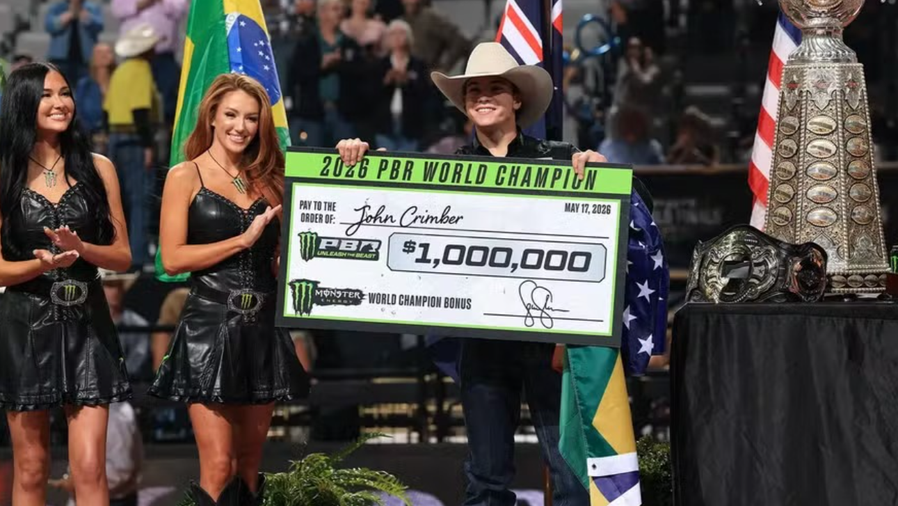 Filho de brasileiro supera pressão, conquista Mundial da Professional Bull Riders e leva US$ 1 milhão no Texas