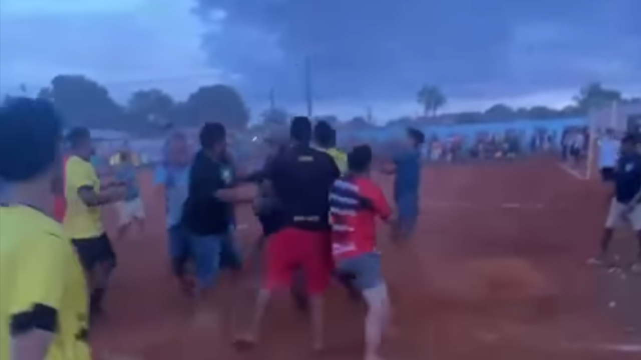 Vídeo: Confusão marca final de campeonato de várzea em Aparecida de Goiânia