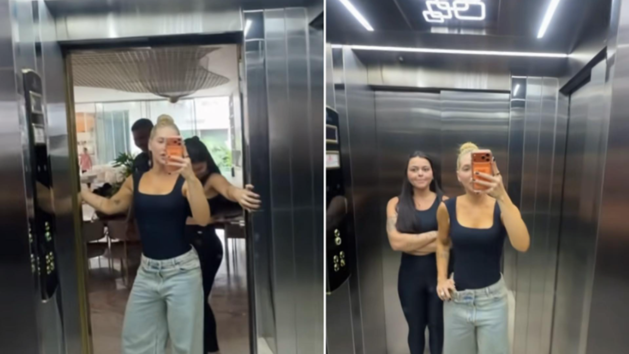 Virginia Fonseca usa elevador da mansão pela primeira vez em Goiânia; assista ao vídeo